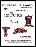The Psychotics, Angel City Outcasts, Ragtime Revolutionaries, Civet, Thretning Verse