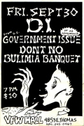 D.I., Government Issue, Don’t No, Bulimia Banquet