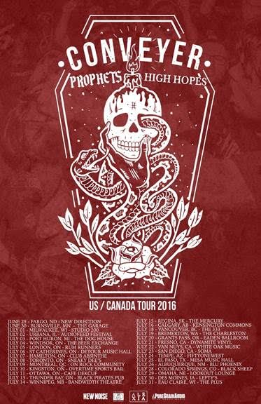 CONVEYER AND HIGH HOPES ANNOUNCE NORTH AMERICAN TOUR