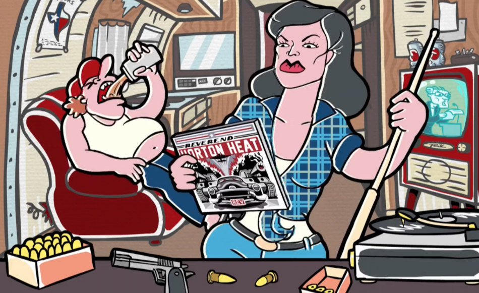 Reverend Horton Heat Release “HARDSCRABBLE WOMAN” Animated Video