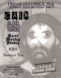 C.A.I.N., Blood Soaked Hands, Saint Monday Shakes, KBH, Famous Tea