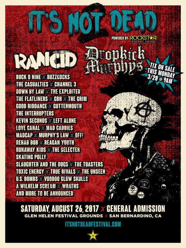 SoCal IT’S NOT DEAD 2 Punk Rock Festival kicks off in August