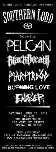 Pelican, Black Breath, Martyrod, Burning Love, Enabler @ The Glass House